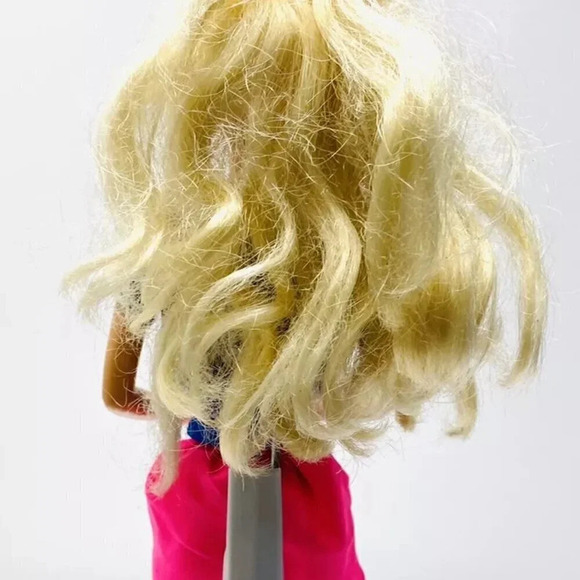 MATTEL BARBIE Doll Blond Hair Blue Eyes Earrings Two Piece Outfit 12" Tall Used - Picture 7 of 11